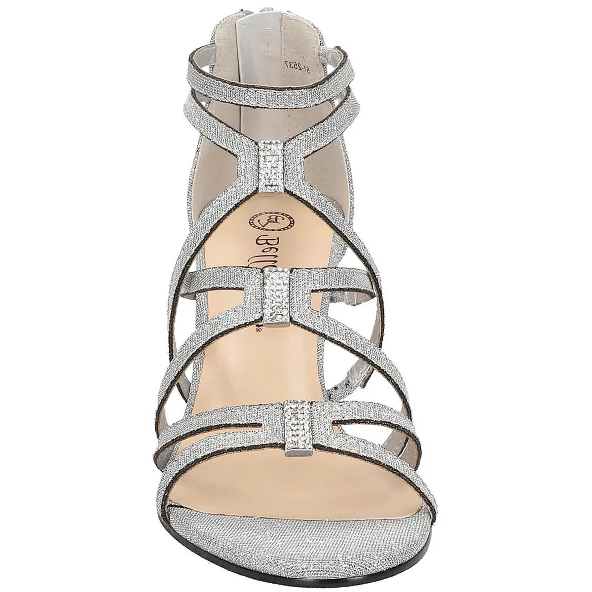 512537 Womens Glitter Strappy Pumps