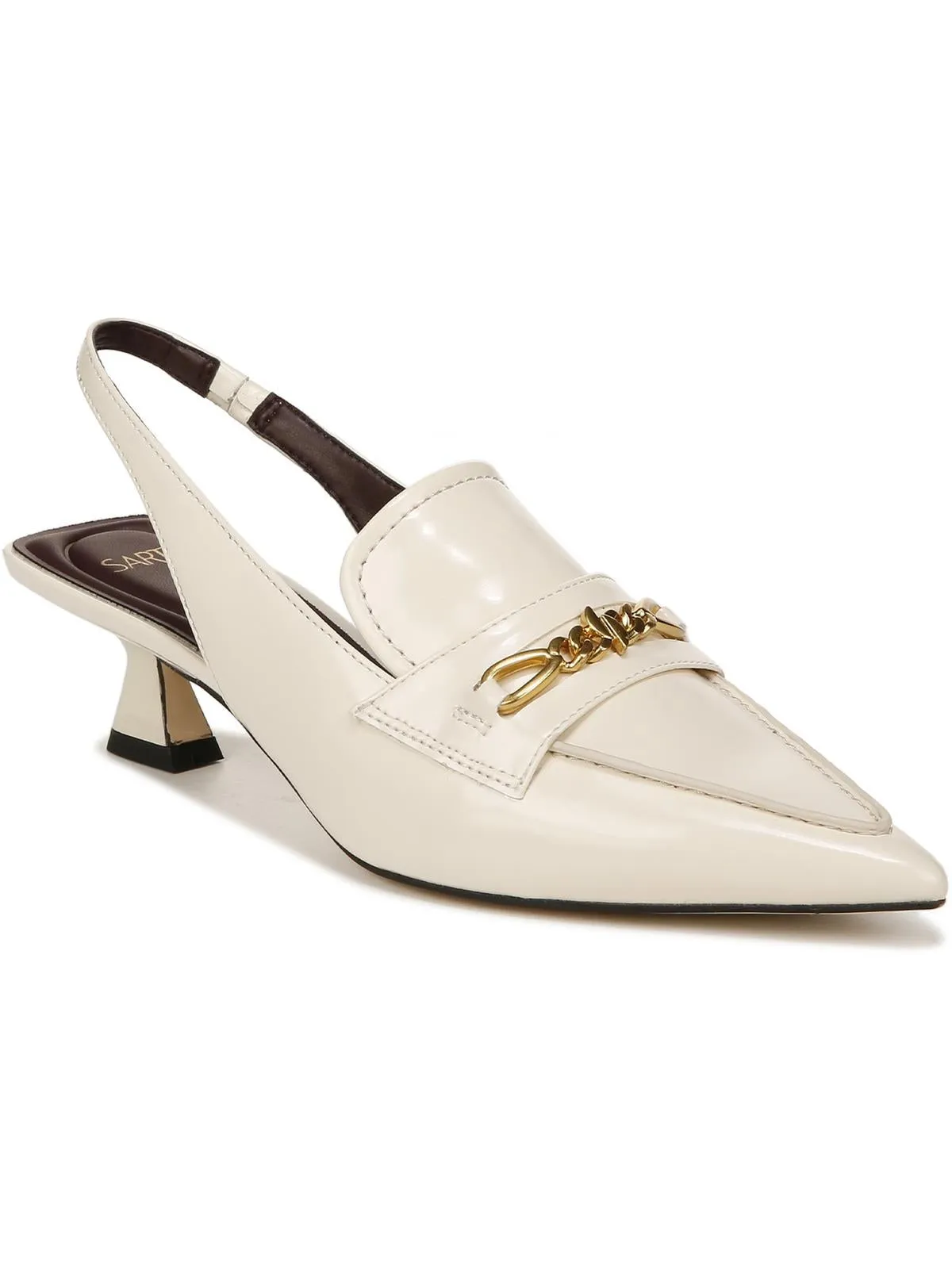 A Diva Fashion Womens Faux Leather Embellished Pumps