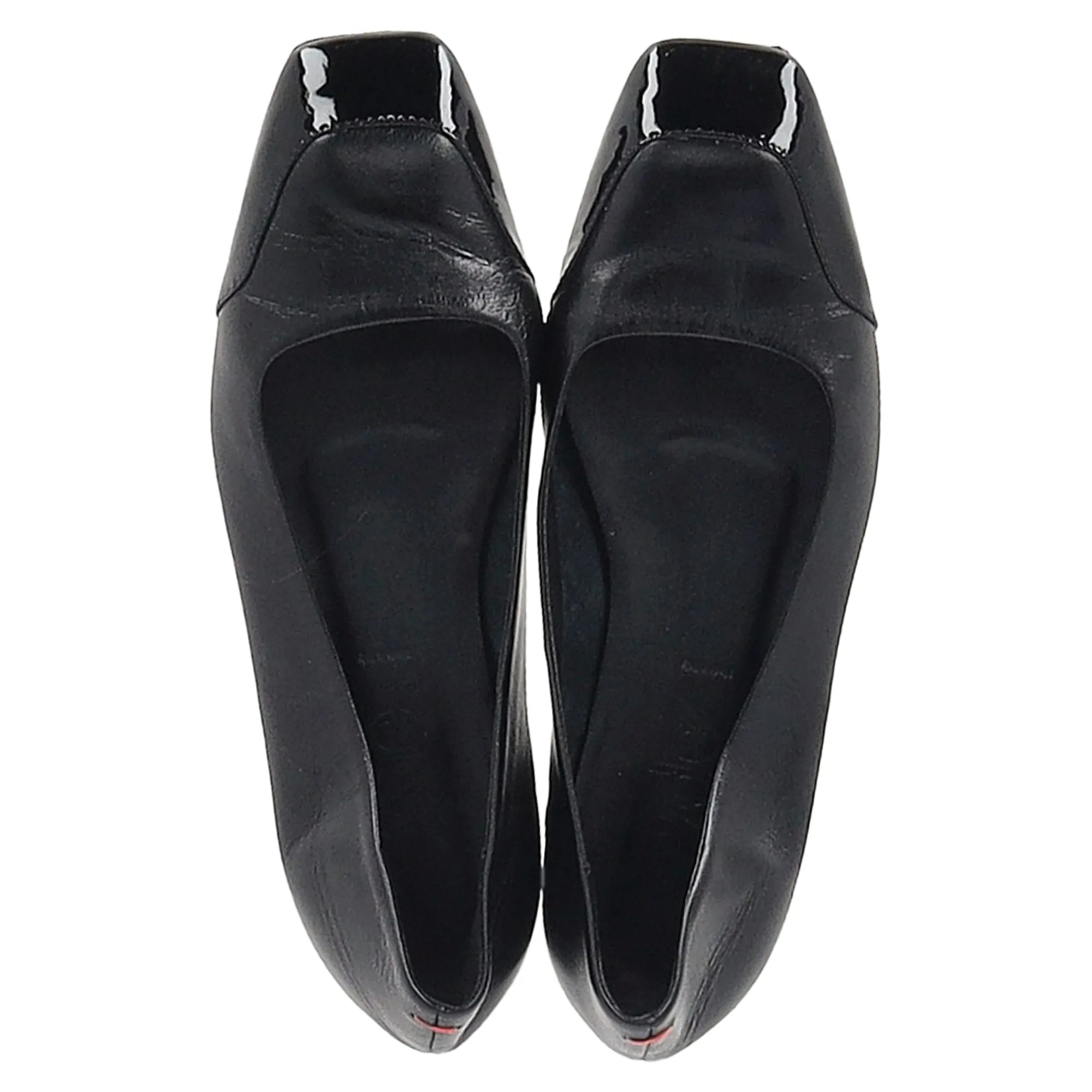 Aeyde Ballet Shoes in Black Leather