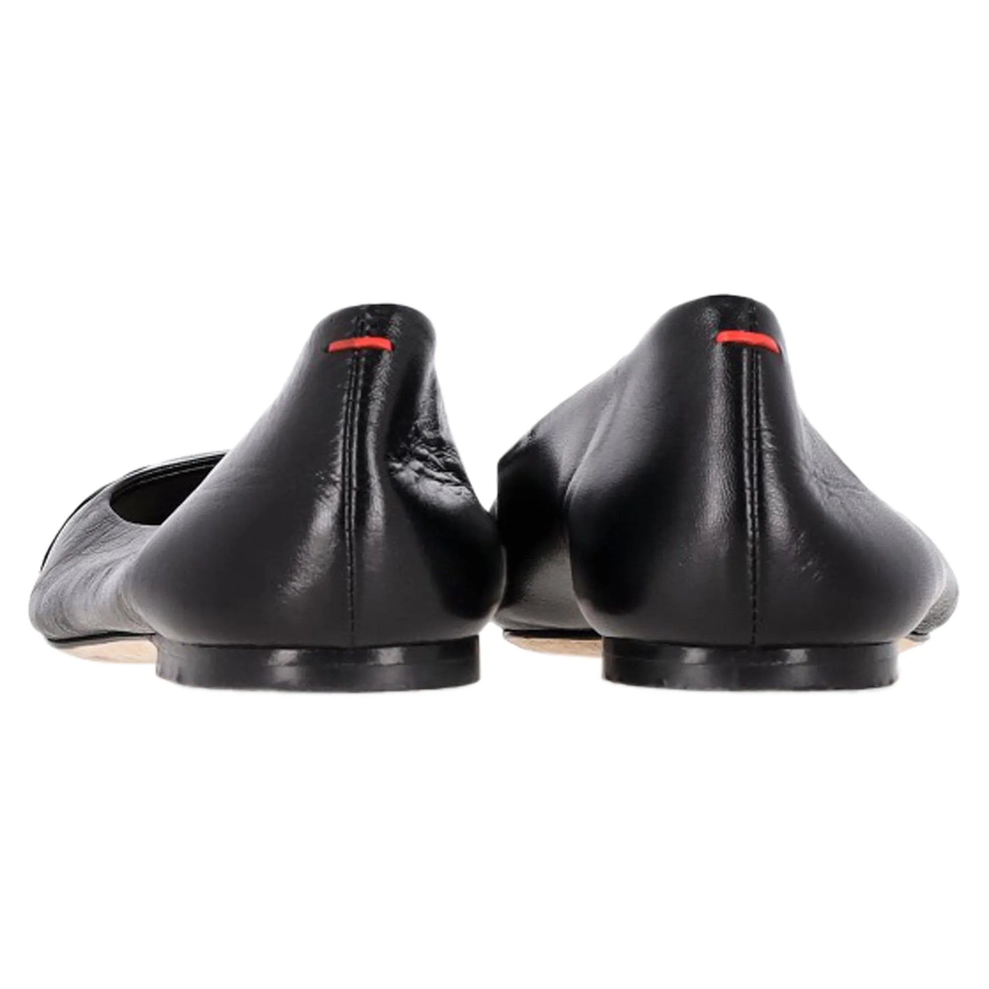 Aeyde Ballet Shoes in Black Leather