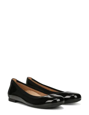 Anita Supportive Ballet Flat - Wide Width In Black Patent
