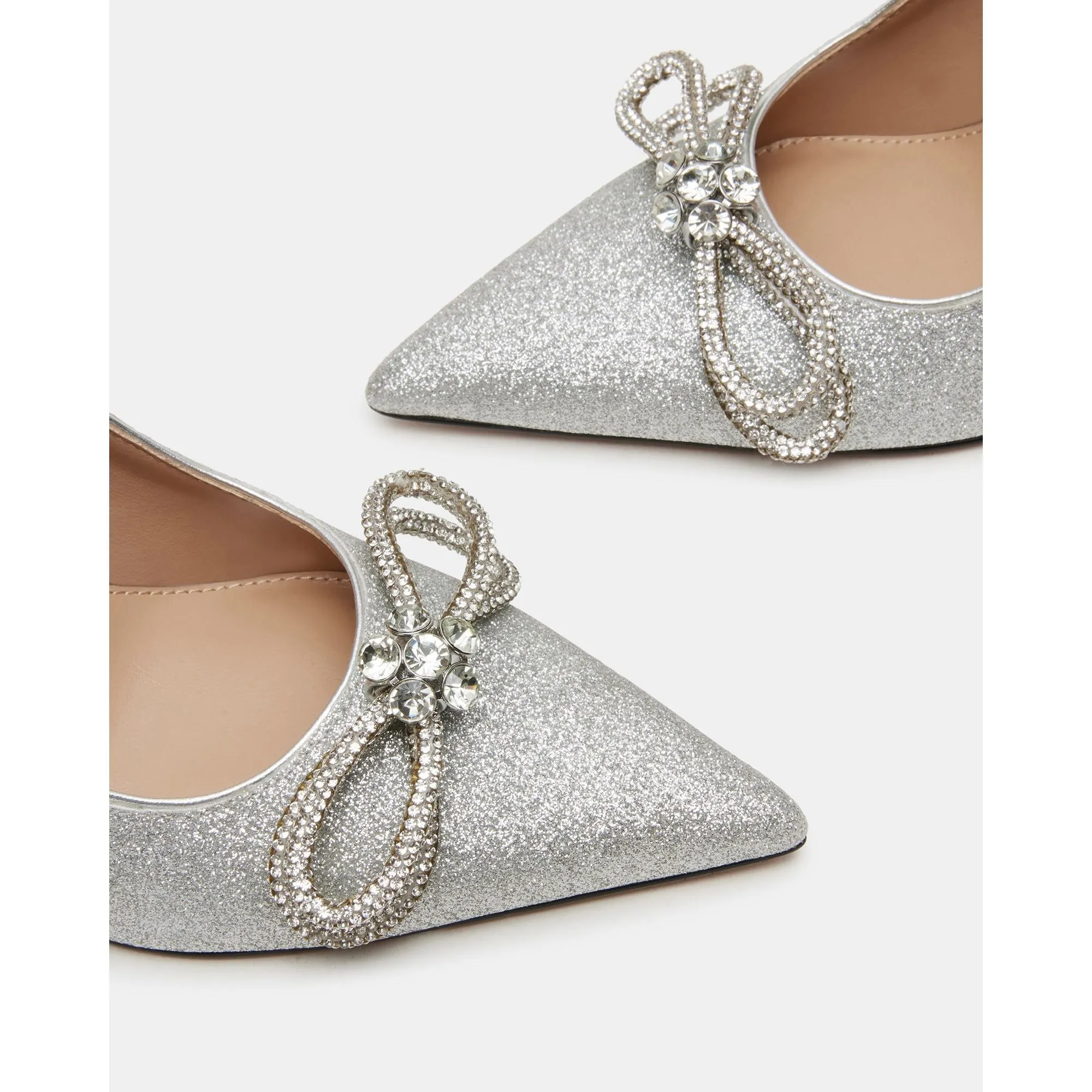 Antoinette Silver Glitter