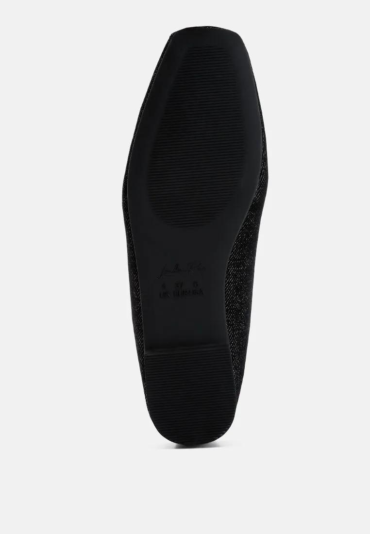 arimer criss cross strap ballet flats