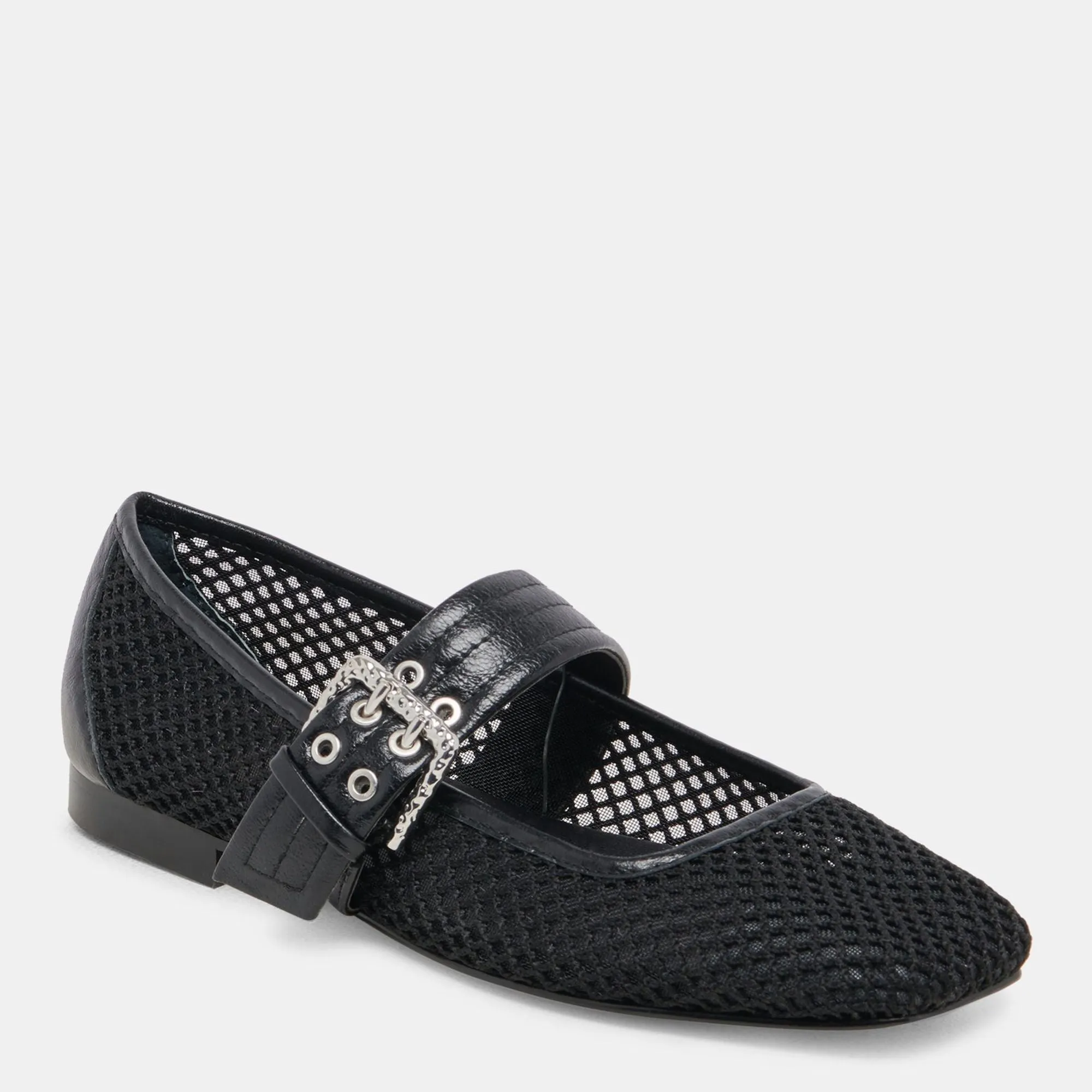 Arora Ballet Flats Onyx Woven Mesh