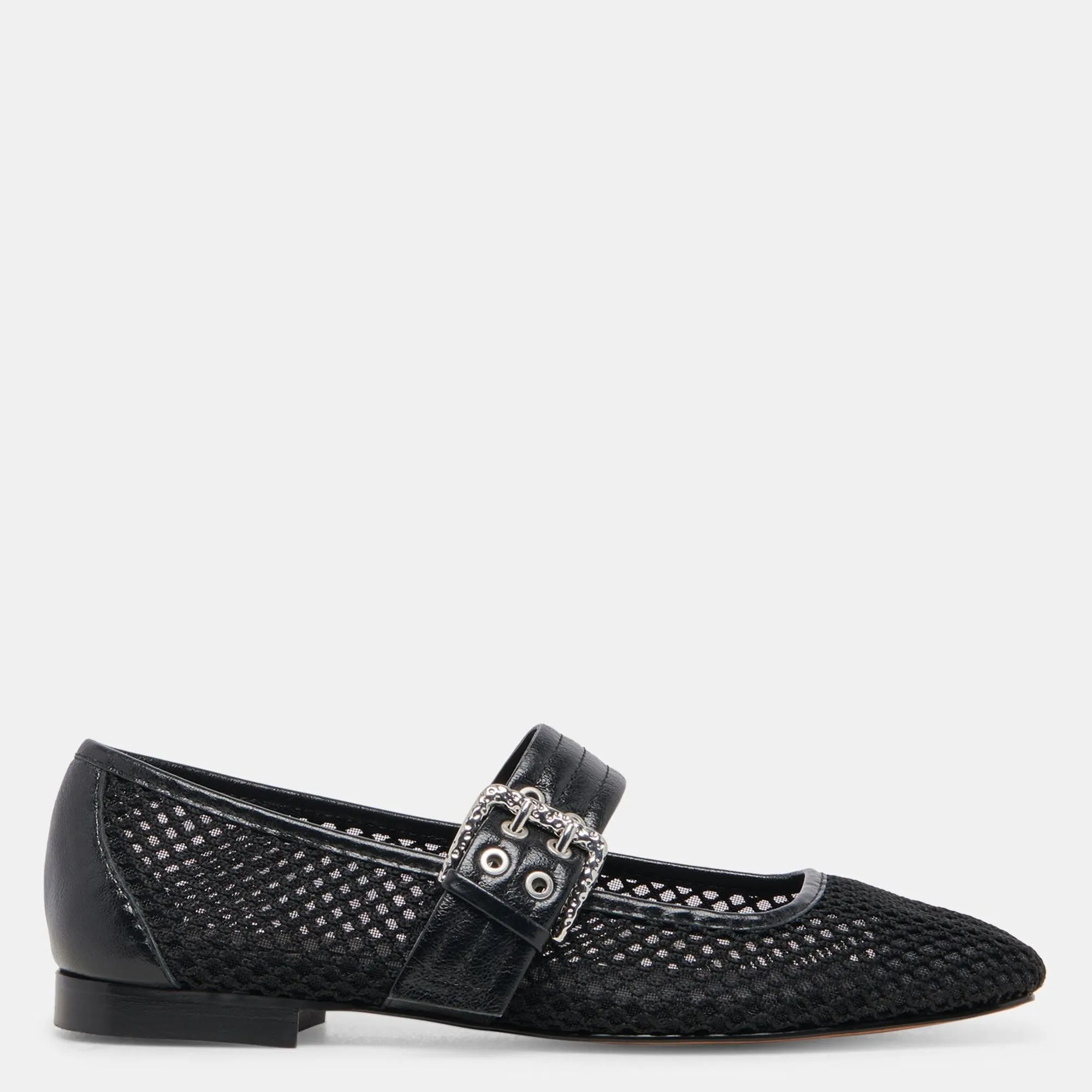 Arora Ballet Flats Onyx Woven Mesh