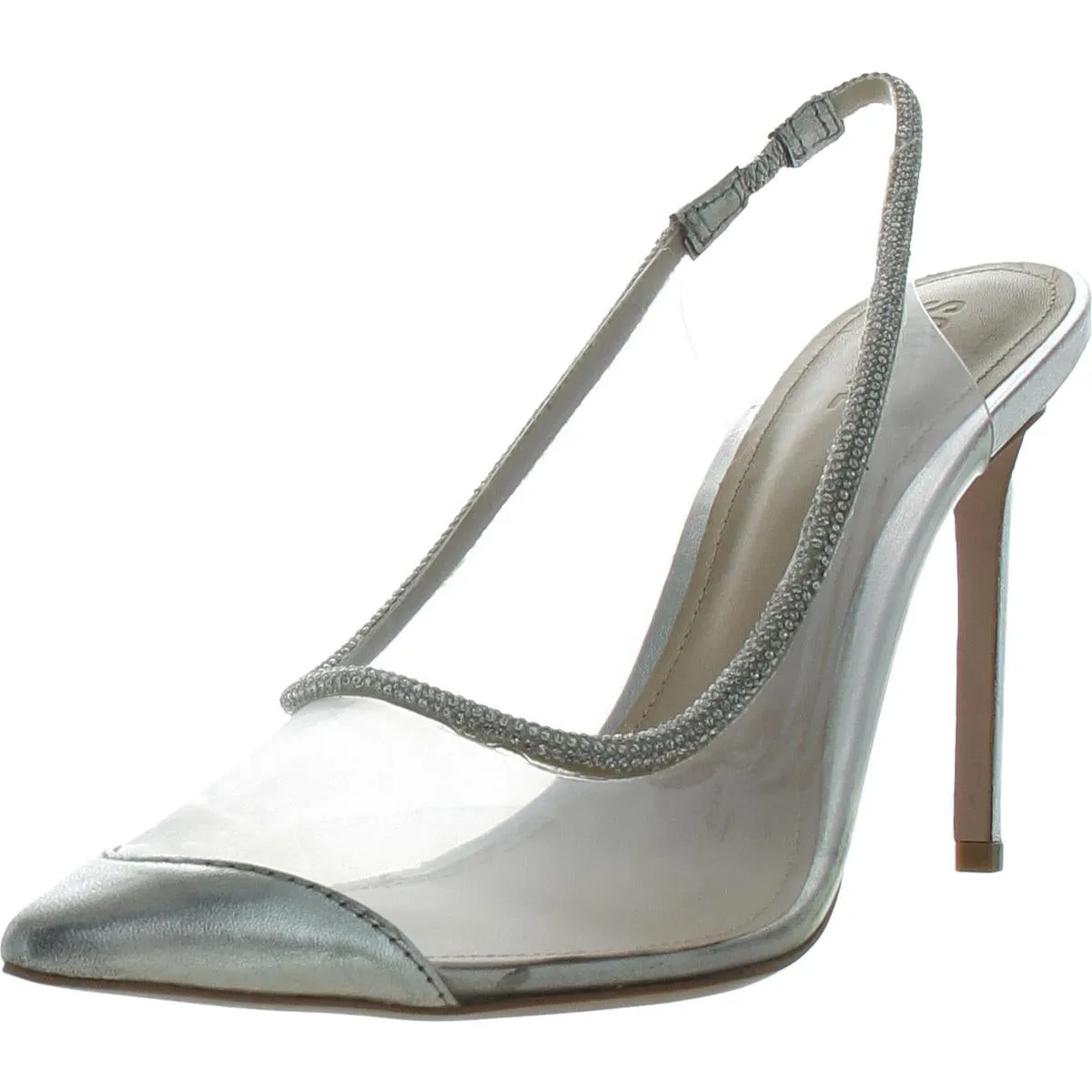 Audrey Womens Mixed Media Leather Pumps