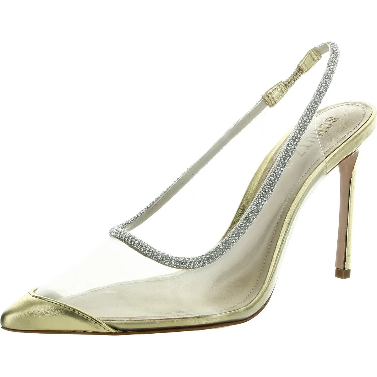Audrey Womens Mixed Media Leather Pumps