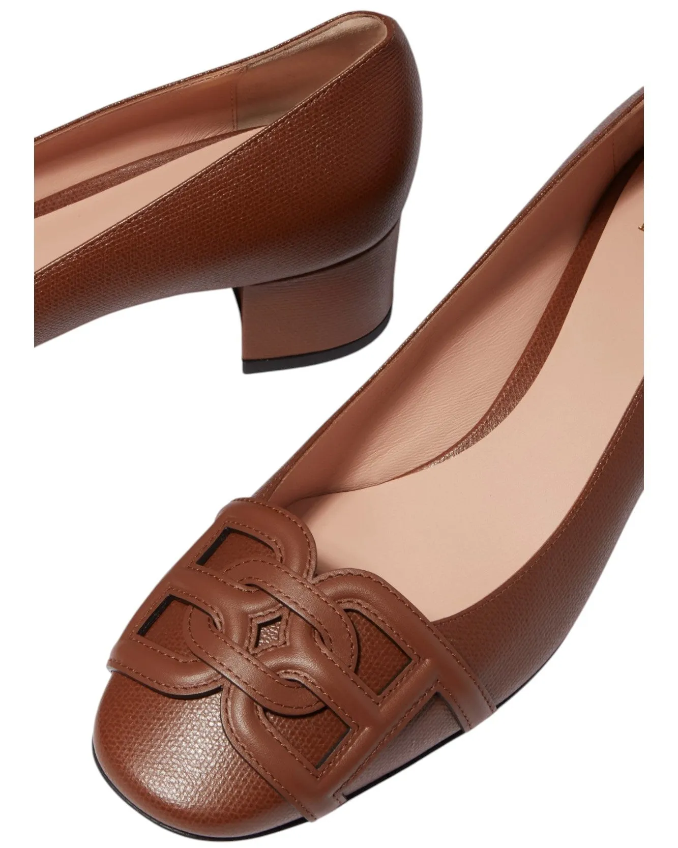 Bally Pinkie 6239560 Women's Cuero Calf Embossed Leather Pumps