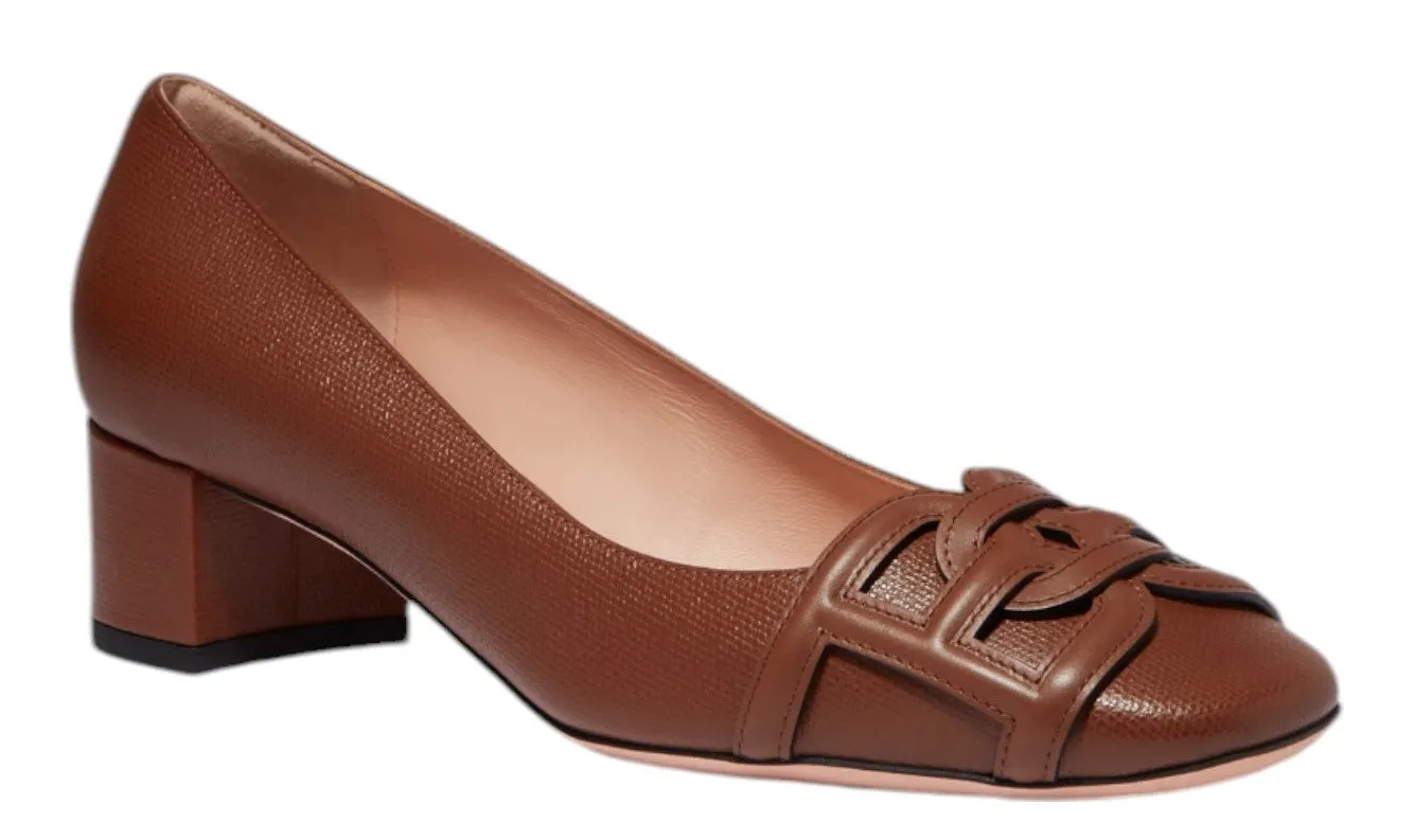 Bally Pinkie 6239560 Women's Cuero Calf Embossed Leather Pumps
