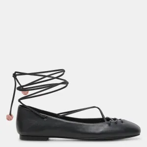 Beate Ballet Flats Black Leather