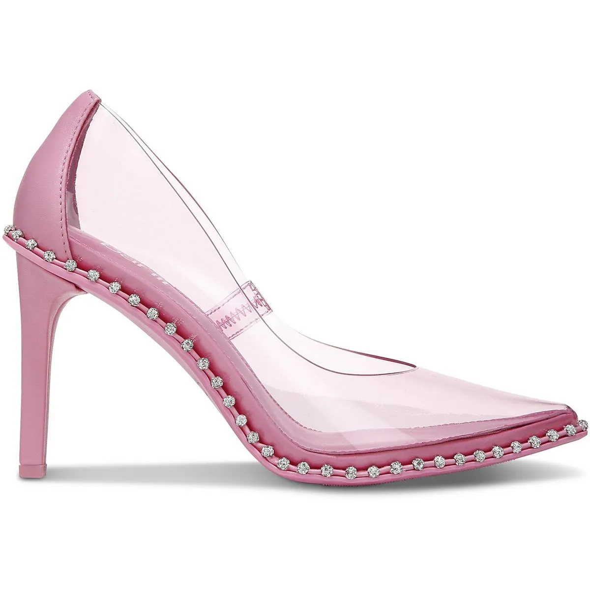 Binsa 3P Womens Clear Studded Pumps
