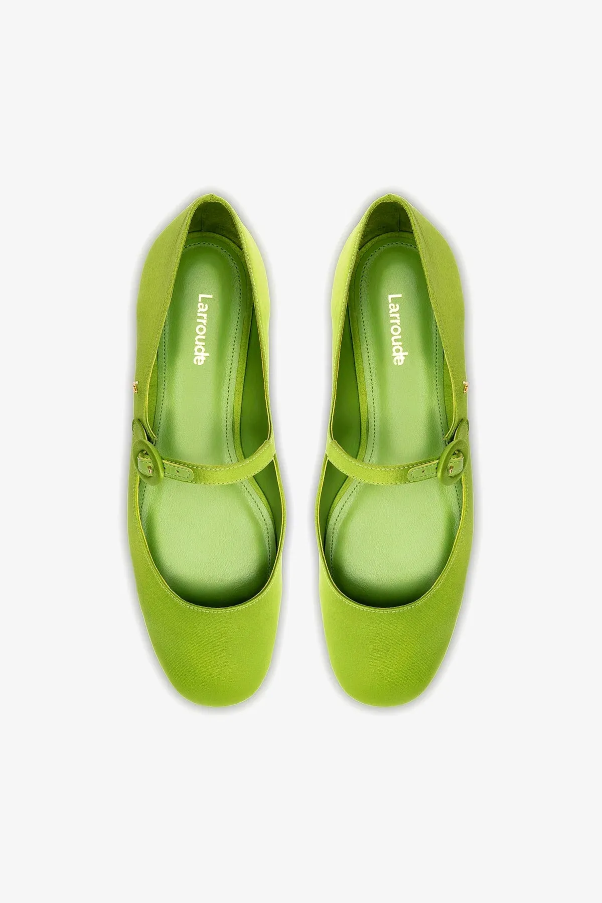 Blair Ballet Flat In Kiwi Satin