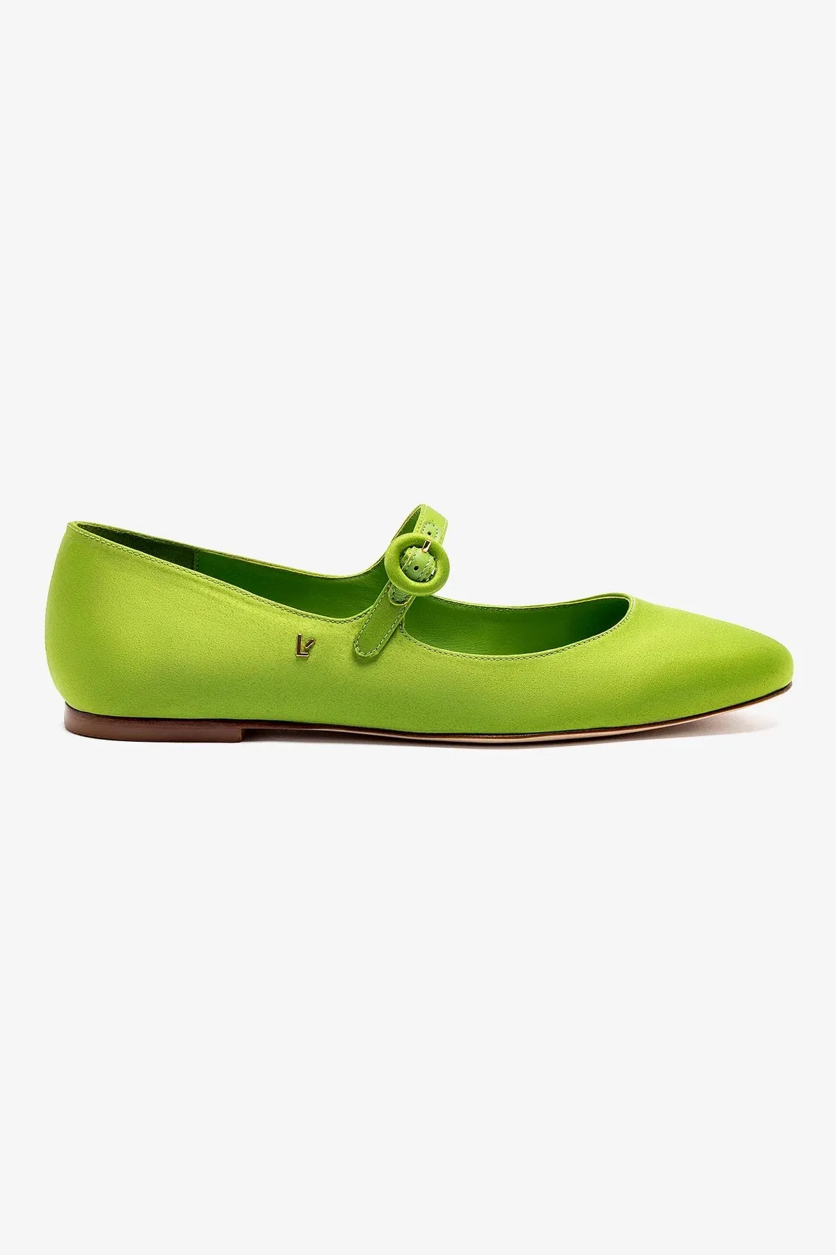 Blair Ballet Flat In Kiwi Satin