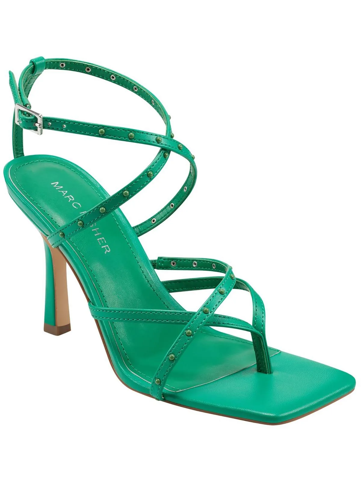 BOSSI Womens Open Toe Strappy Pumps