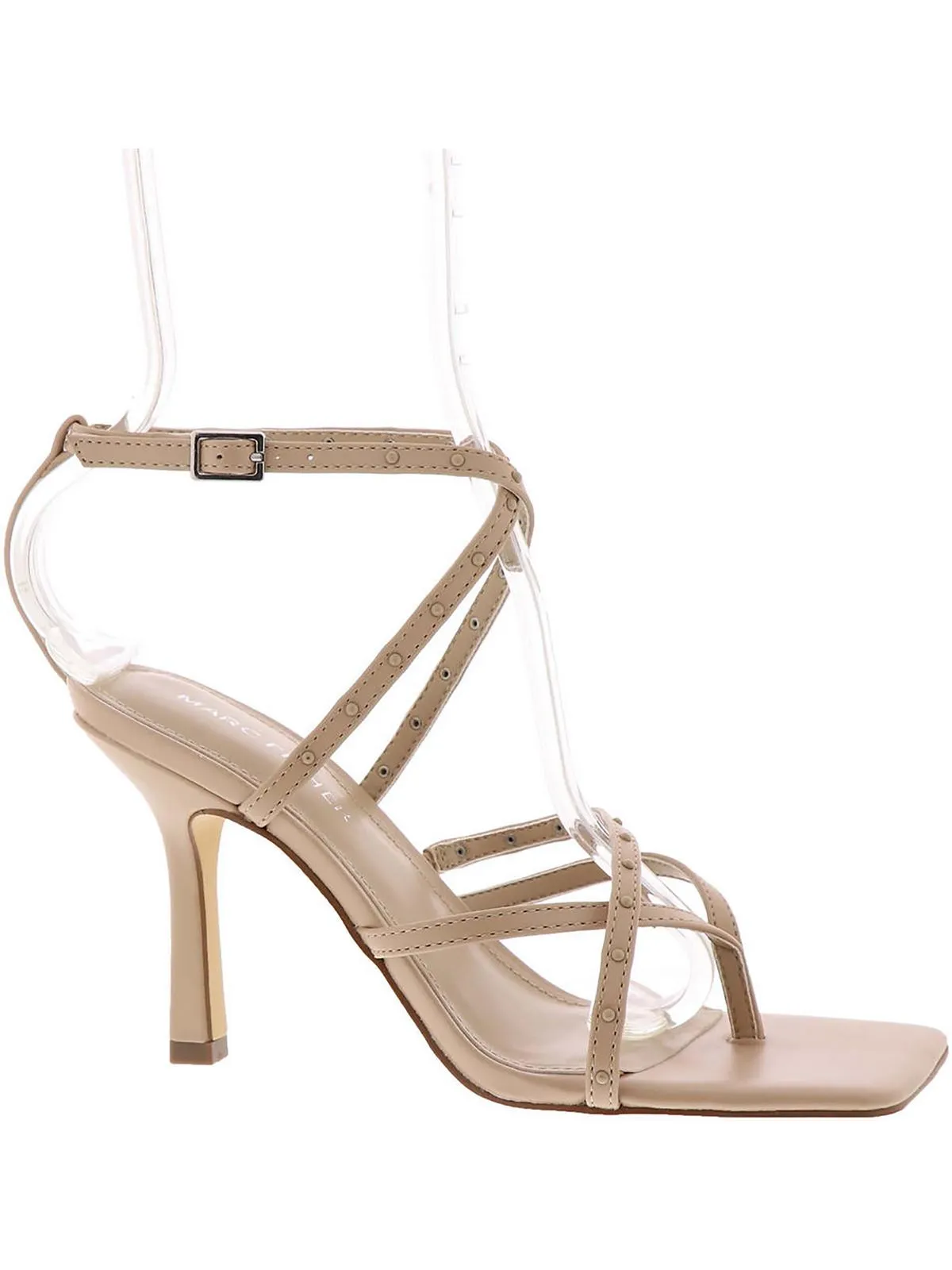 BOSSI Womens Open Toe Strappy Pumps