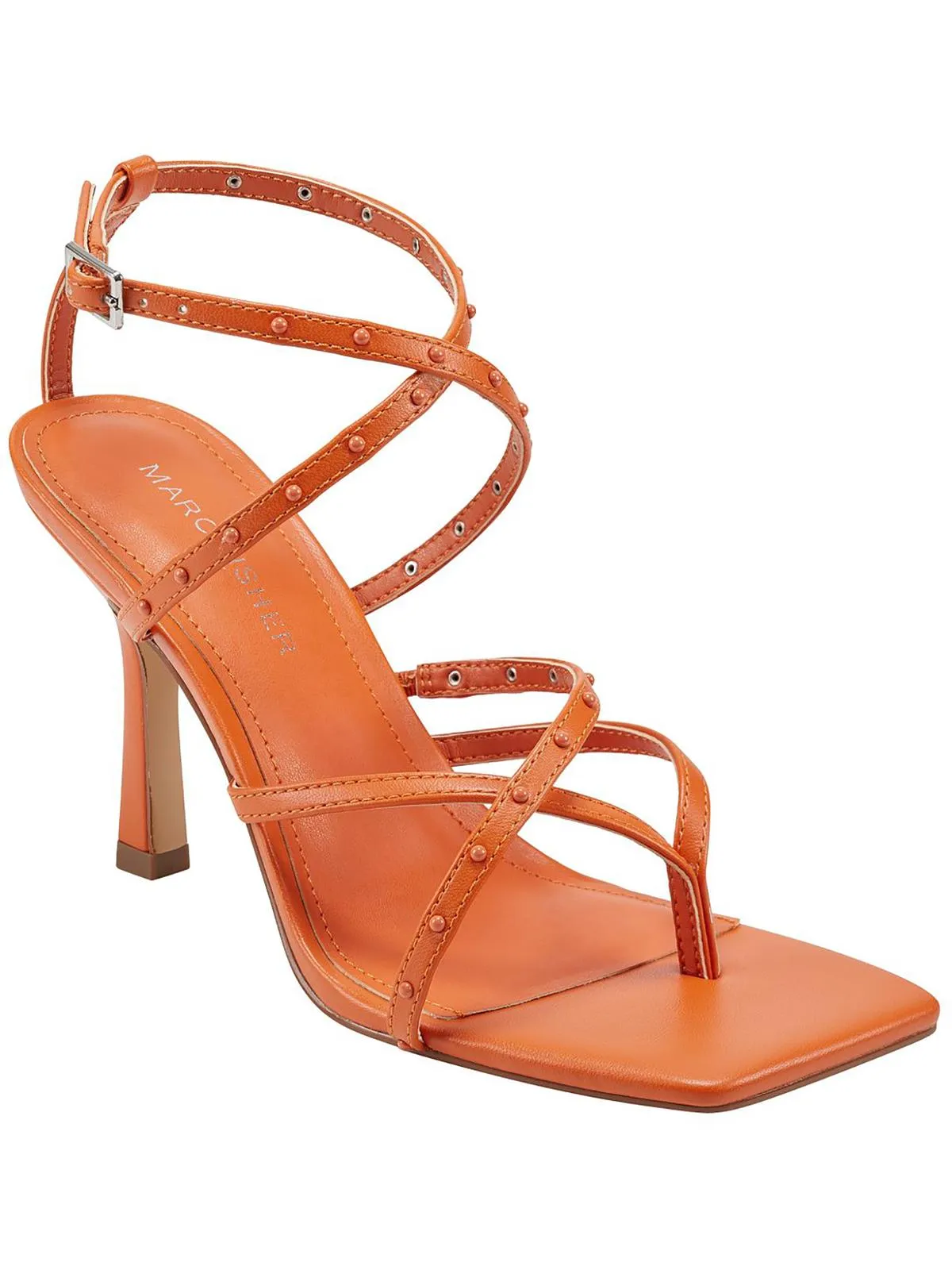 BOSSI Womens Open Toe Strappy Pumps