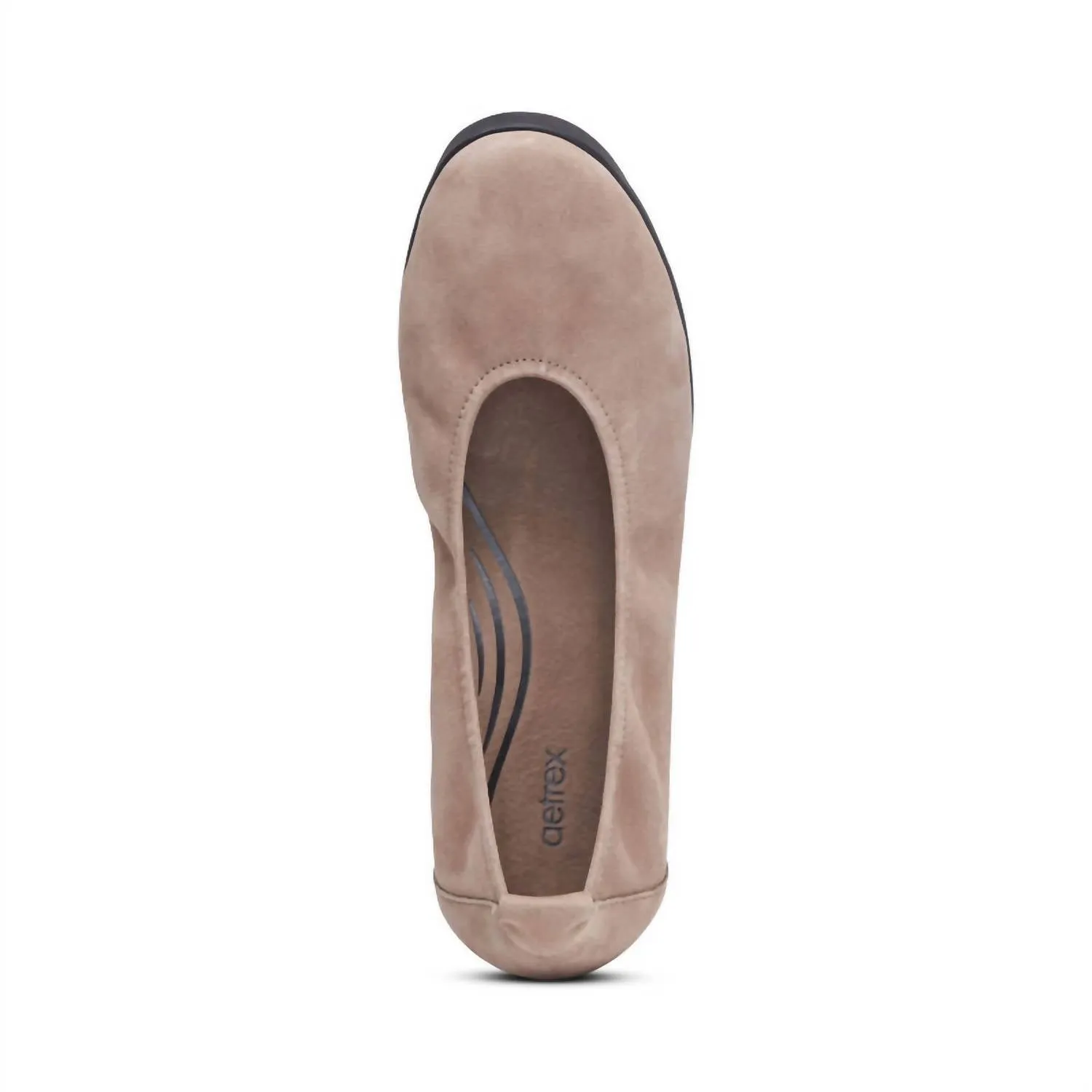 Brianna Ballet Flat In Taupe