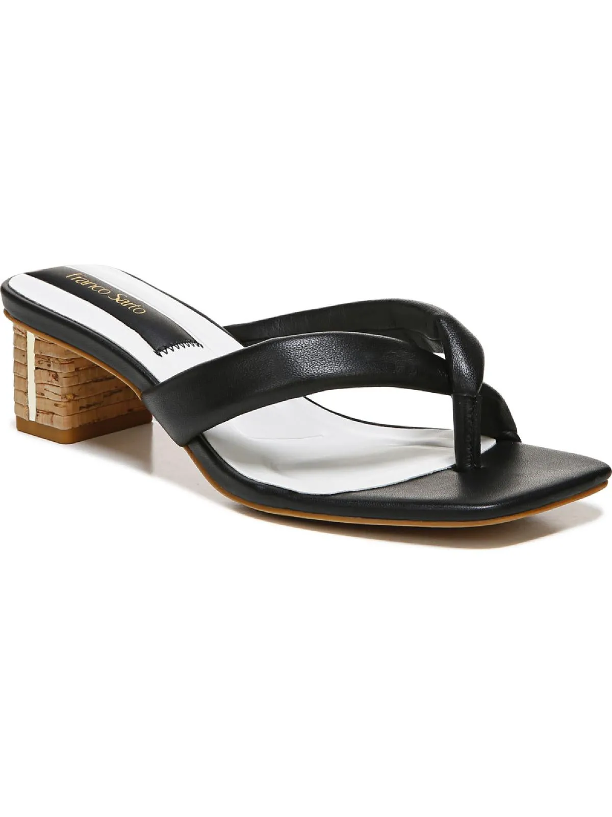 Carmella Womens Padded Insole Square Toe Heels