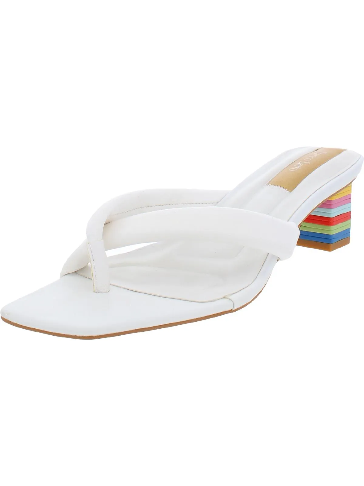 Carmella Womens Padded Insole Square Toe Heels