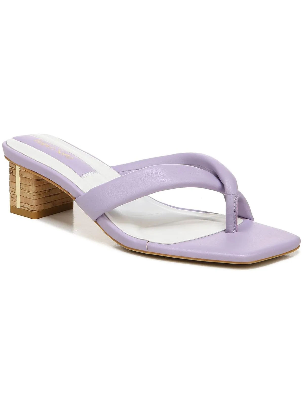 Carmella Womens Padded Insole Square Toe Heels