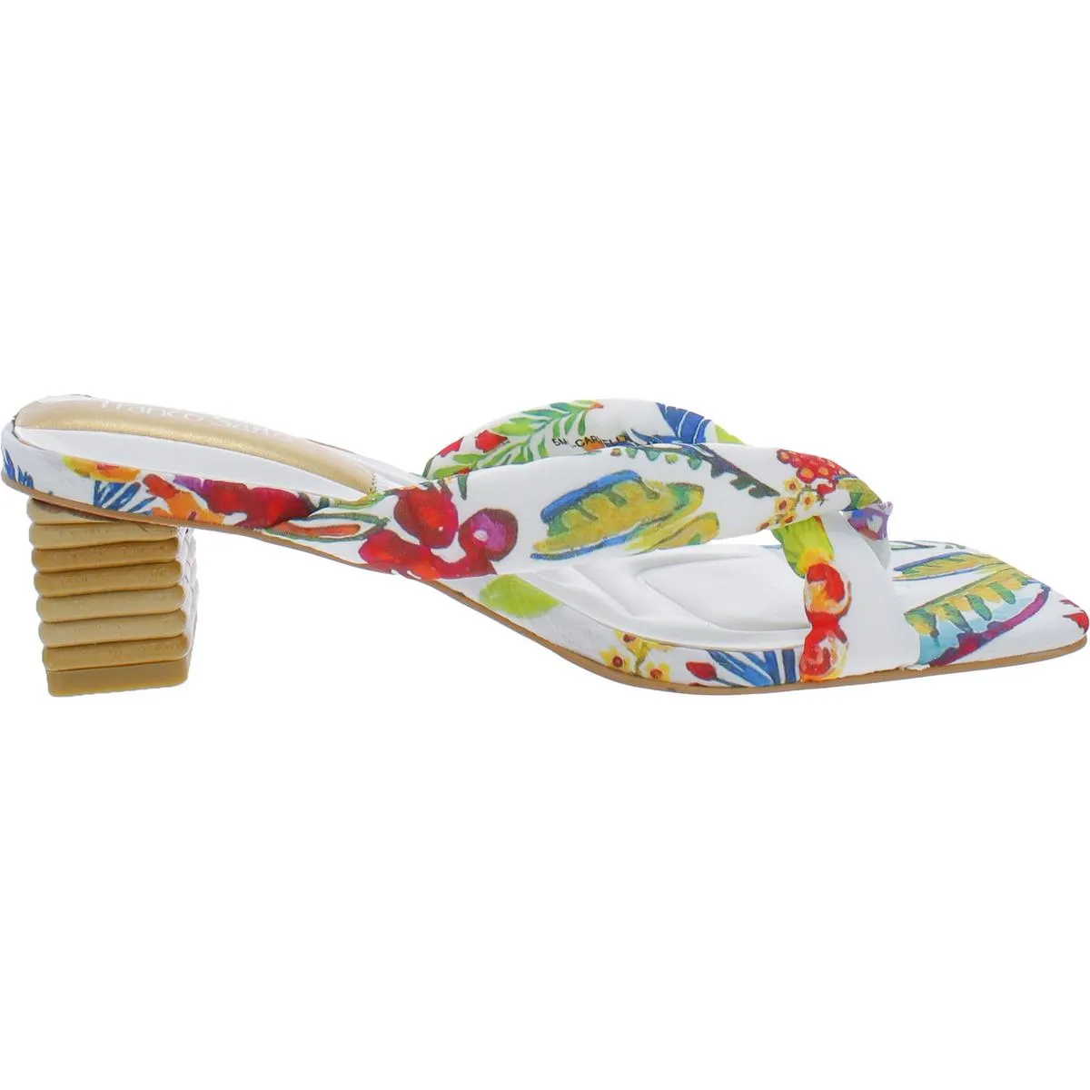 Carmella Womens Padded Insole Square Toe Heels