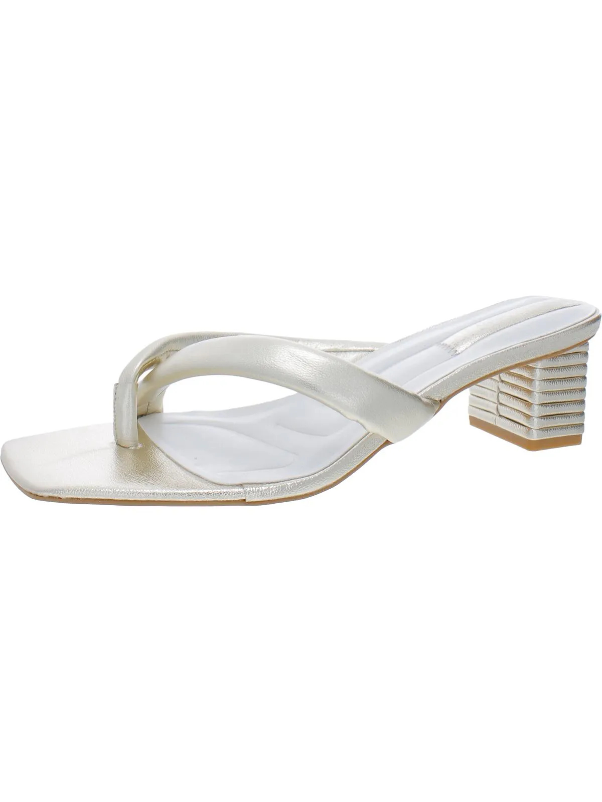Carmella Womens Padded Insole Square Toe Heels