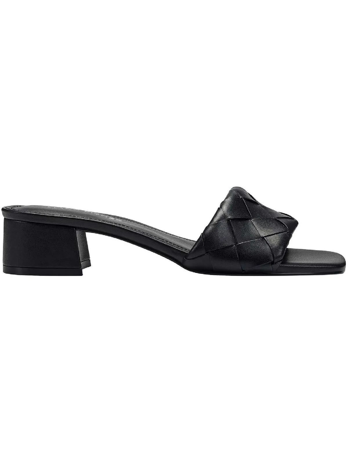 Casper Womens Faux Leather Slip-On Block Heels