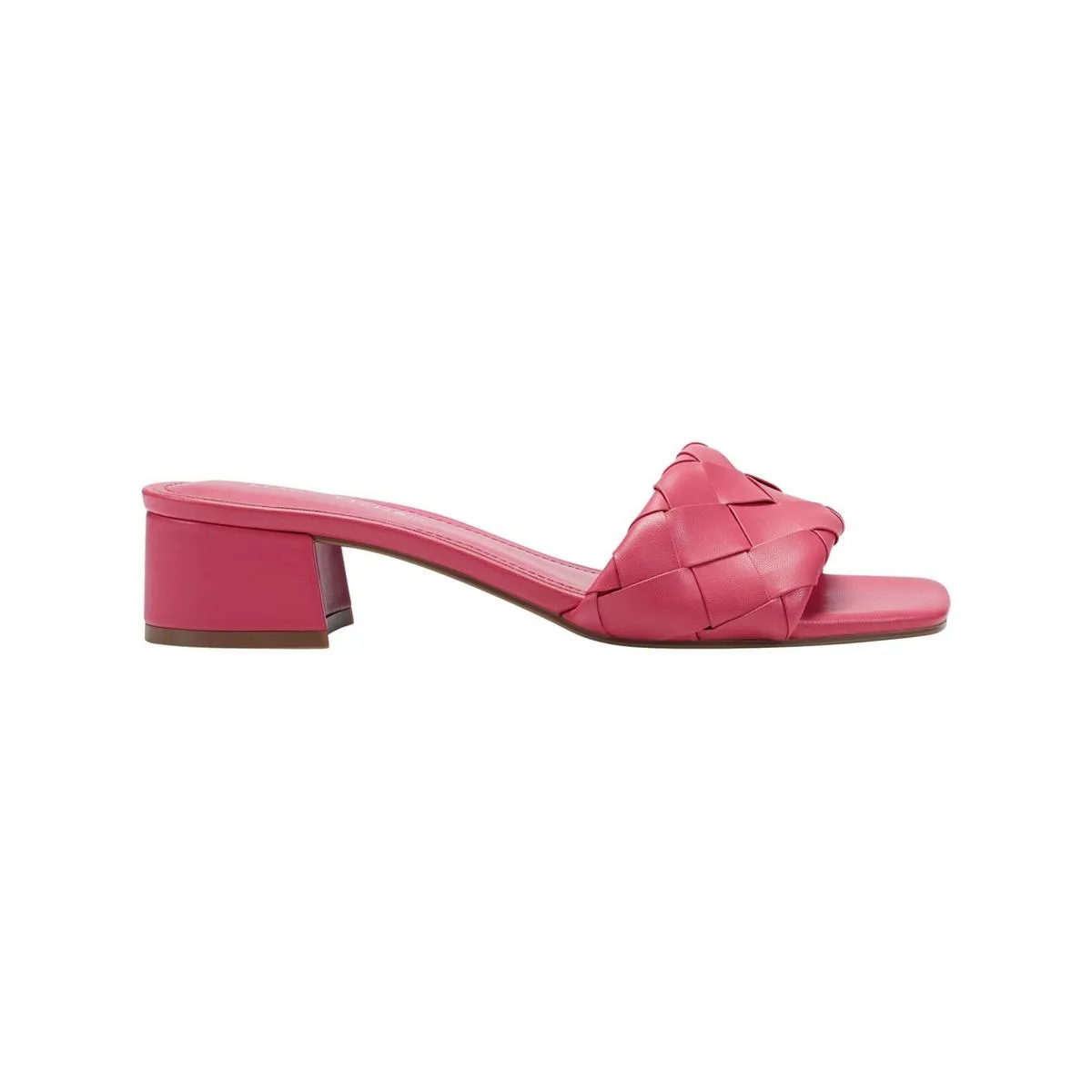 Casper Womens Faux Leather Slip-On Block Heels