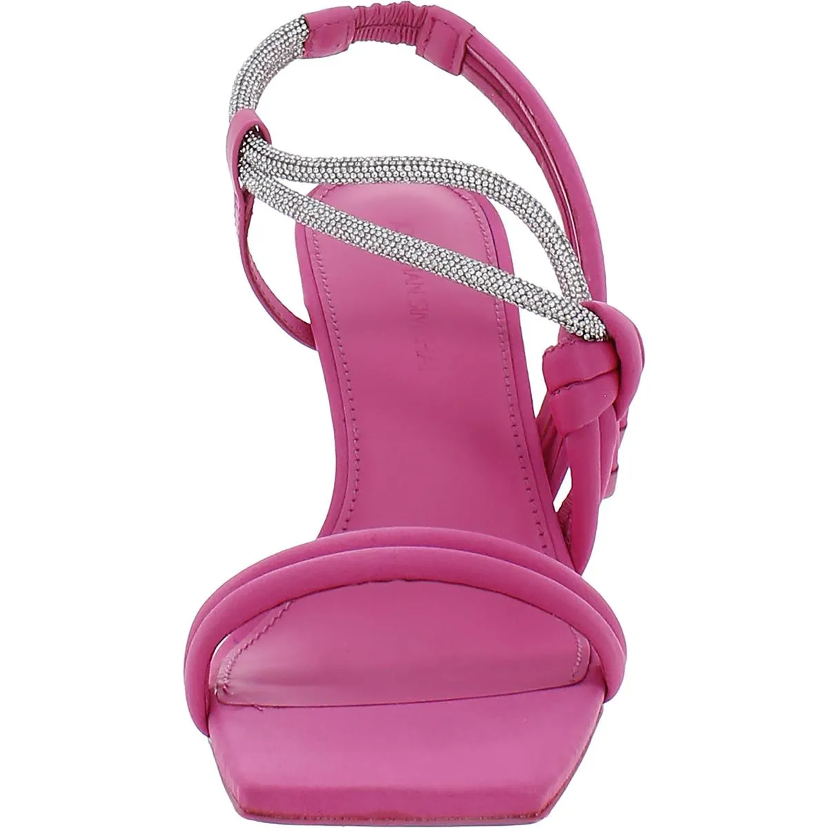 Cassie Womens Satin Rhinestone Heels
