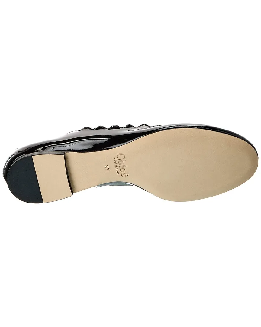 Chlo�� Lauren Scalloped Patent Ballet Flat