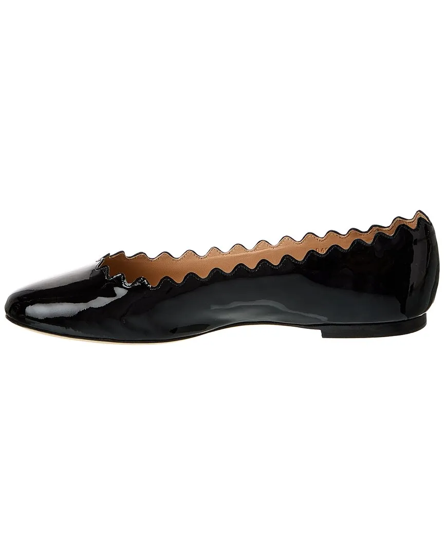 Chlo�� Lauren Scalloped Patent Ballet Flat