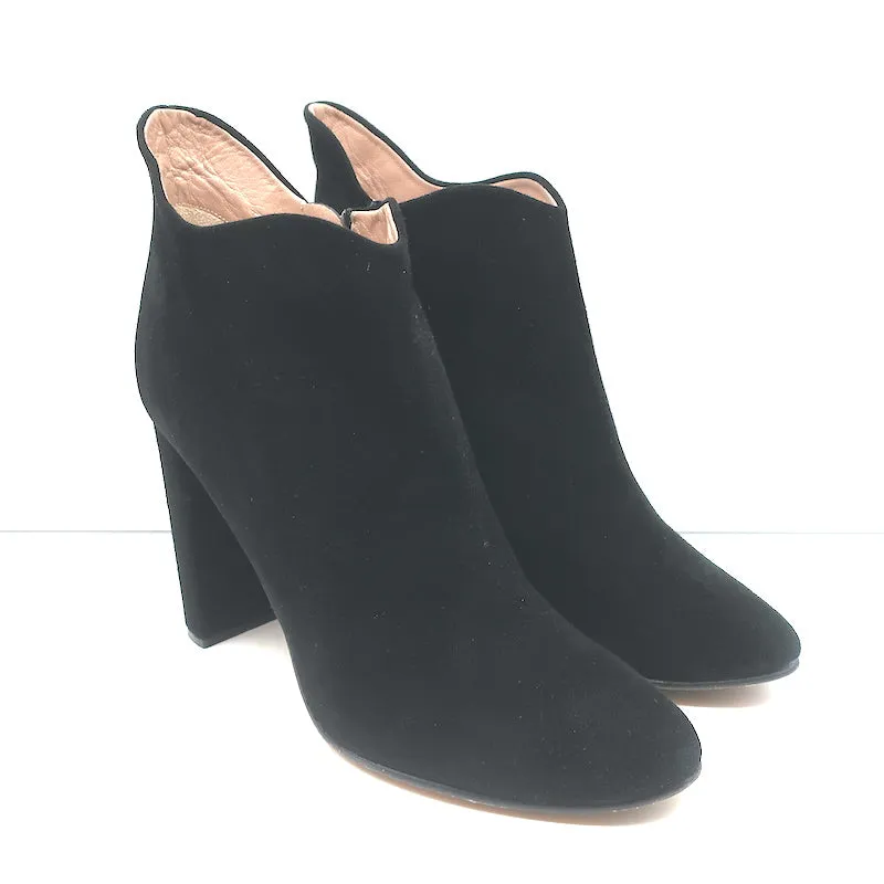Chloe Ankle Boots Black Suede Size 41 High Heel Booties