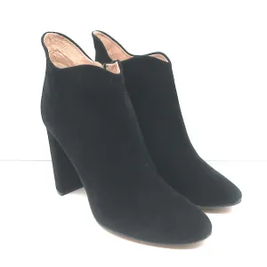 Chloe Ankle Boots Black Suede Size 41 High Heel Booties