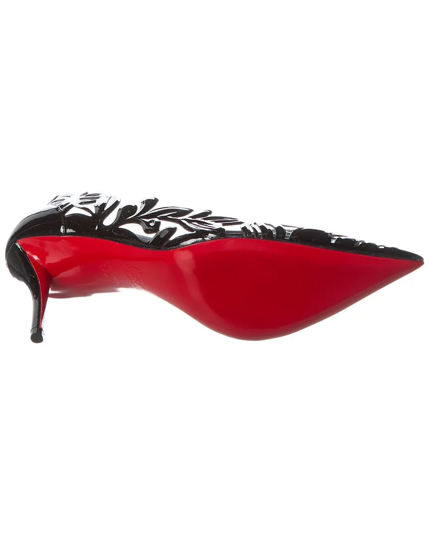 Christian Louboutin Apostropha Petunia 80 PVC & Patent Pump