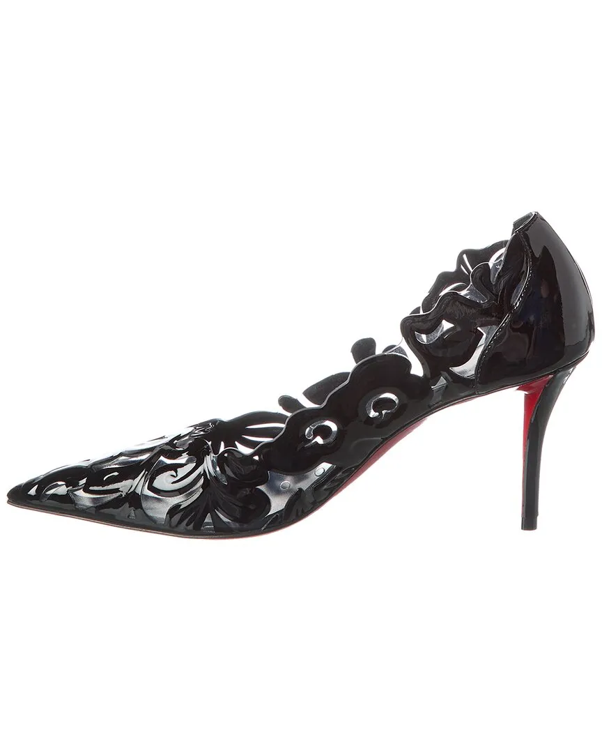 Christian Louboutin Apostropha Petunia 80 PVC & Patent Pump