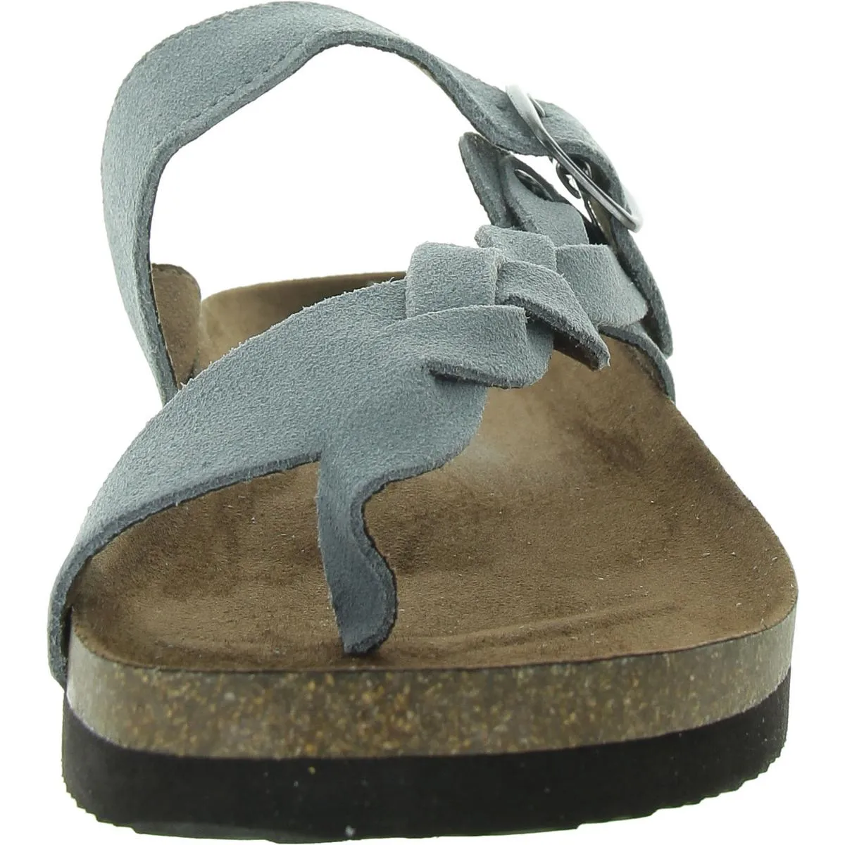Crawford Womens Leather Flat Thong Sandals