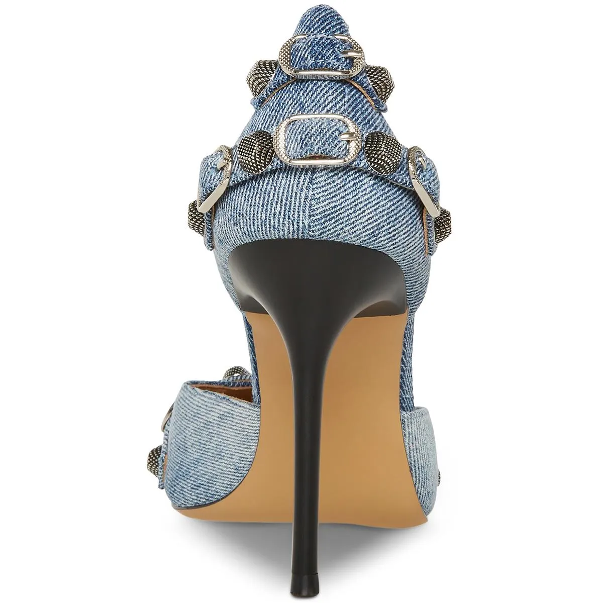 Dali Womens Denim Stiletto Pumps
