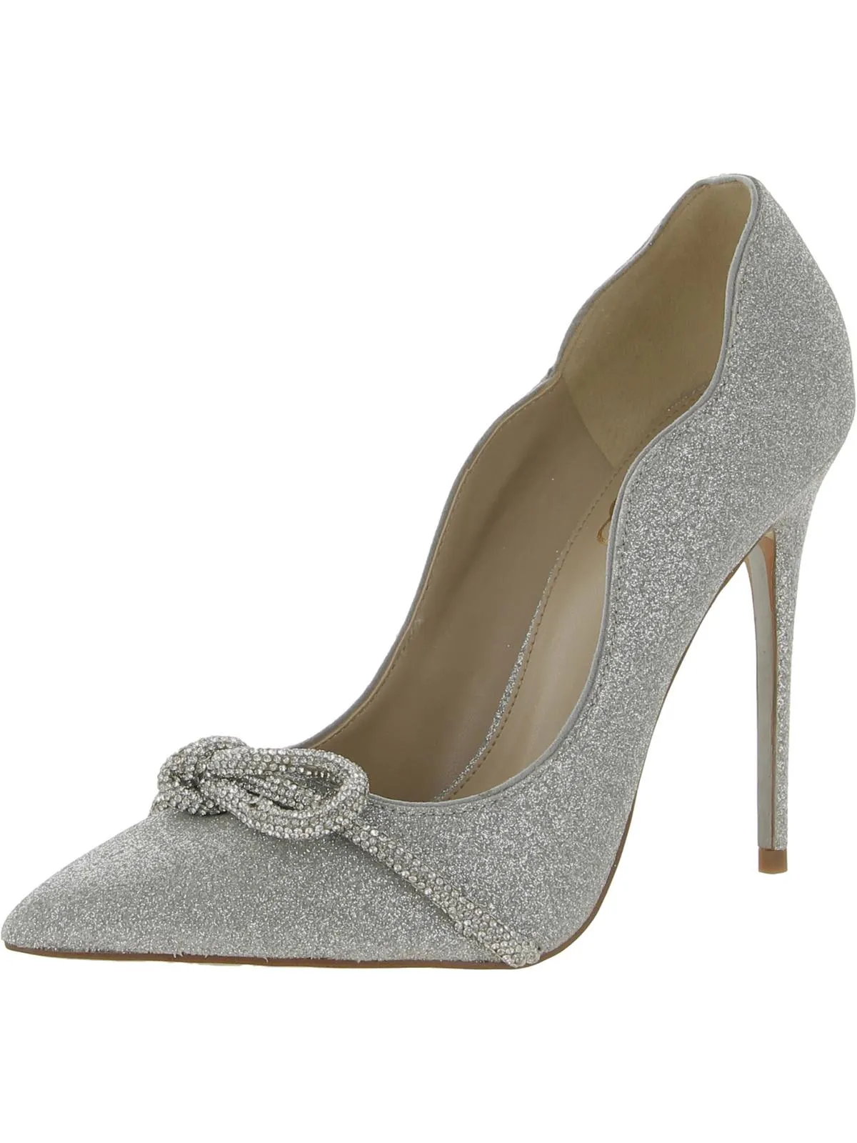 Deela Womens Scalloped Embellished Pumps