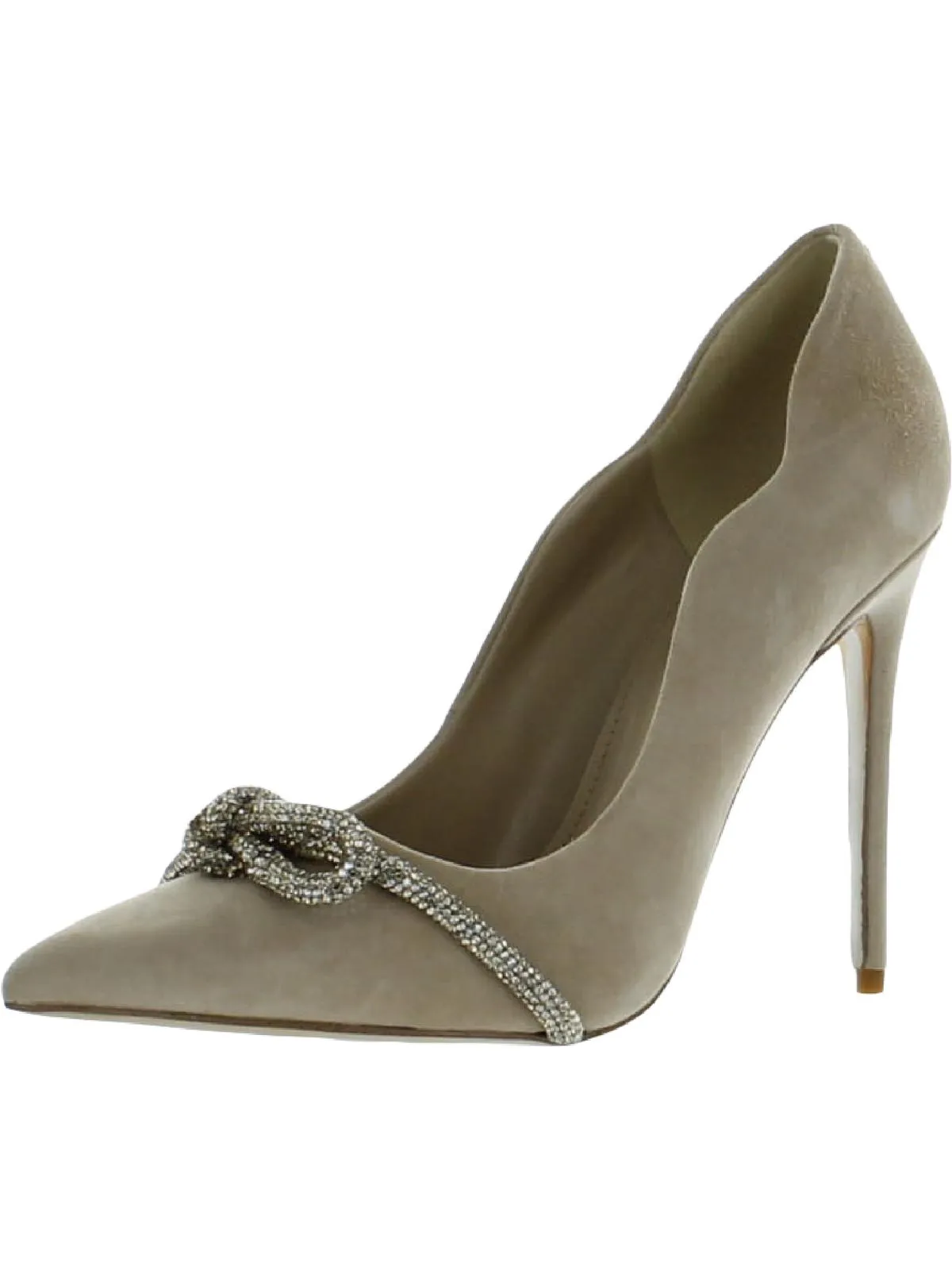 Deela Womens Scalloped Embellished Pumps