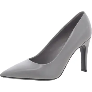 Dessia Womens Solid Faux Leather Pumps