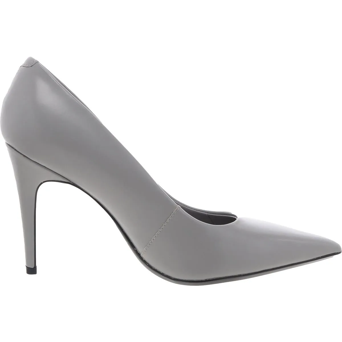 Dessia Womens Solid Faux Leather Pumps
