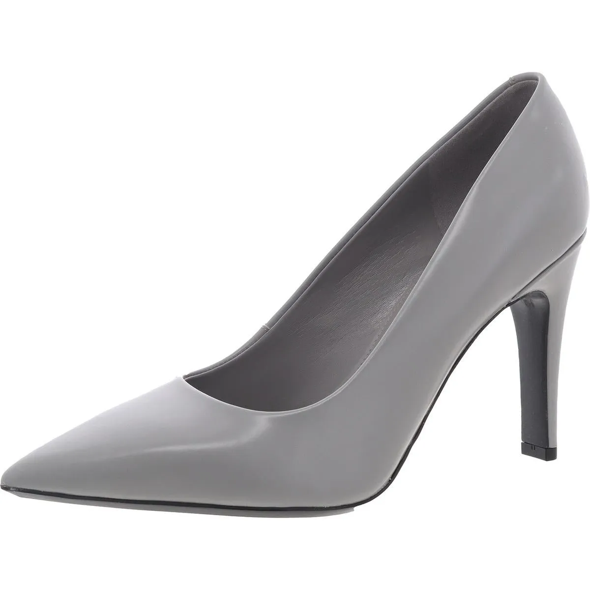 Dessia Womens Solid Faux Leather Pumps