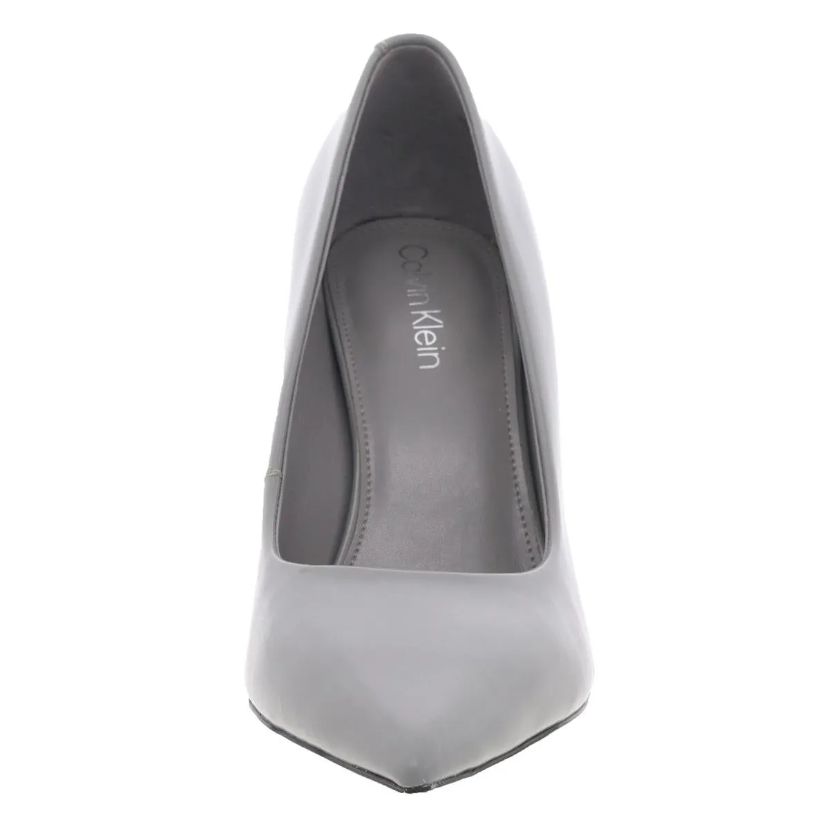 Dessia Womens Solid Faux Leather Pumps