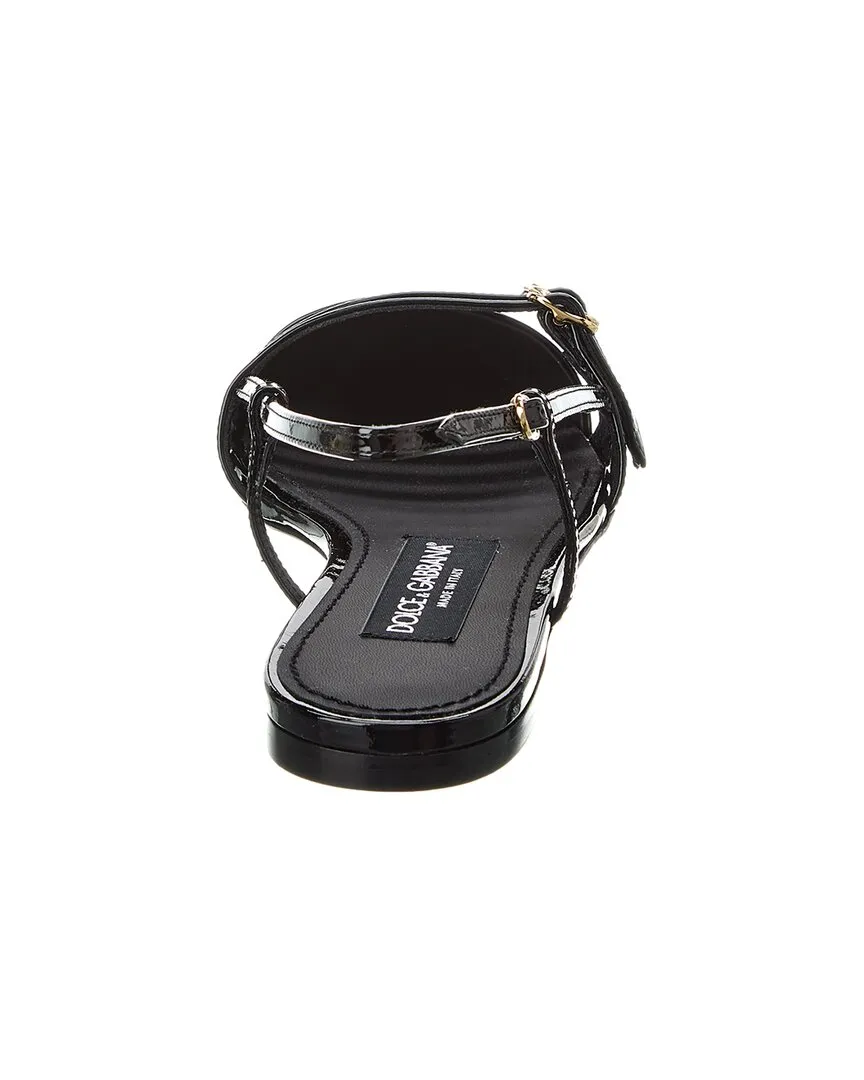 Dolce & Gabbana Leather Slingback Flat