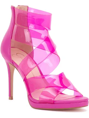 Dysti Womens Faux Leather Stiletto Heels