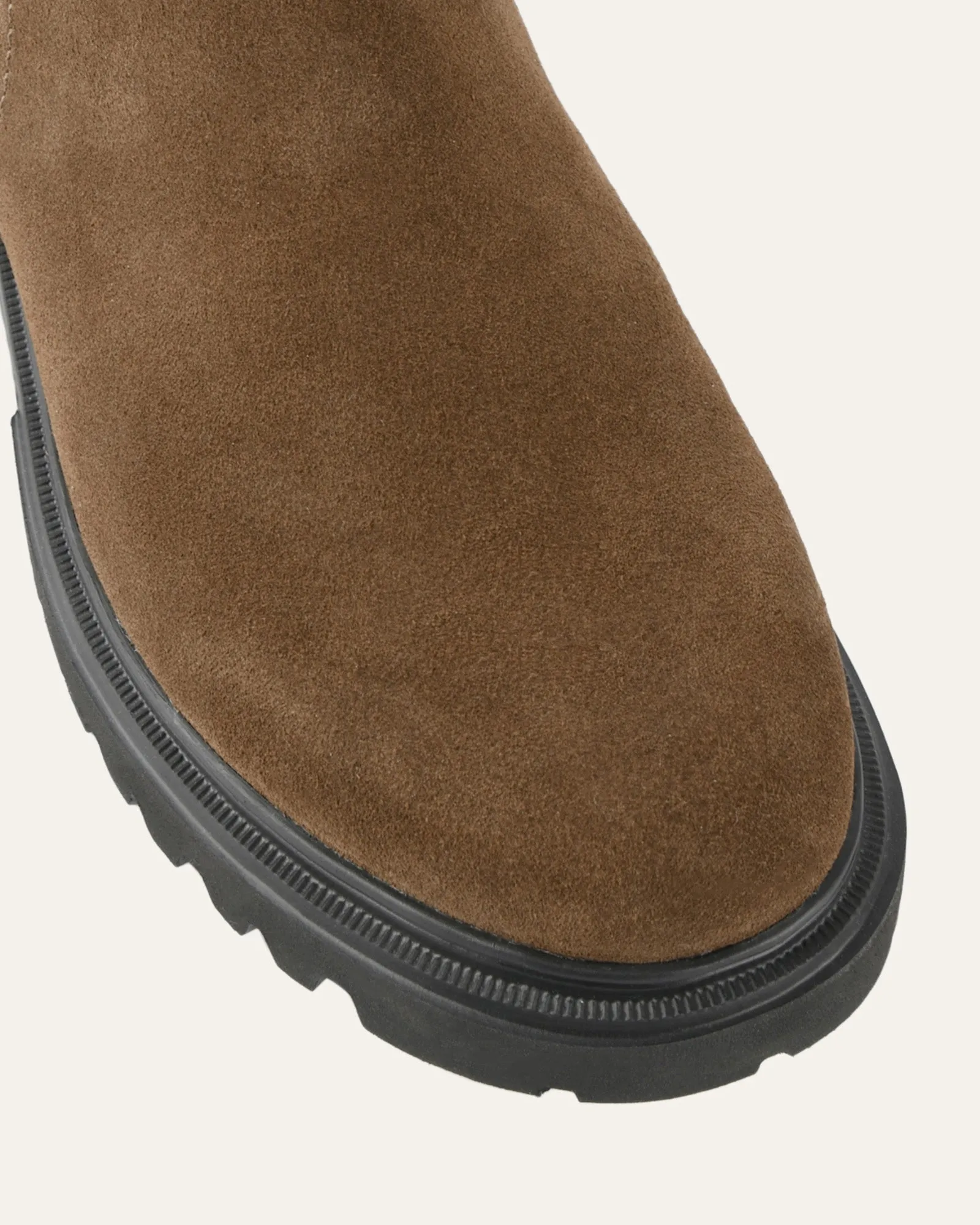 ELLIOT FLAT ANKLE BOOTS BARK SUEDE