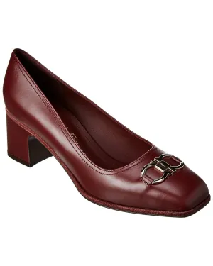 Ferragamo Gancini Leather Pump