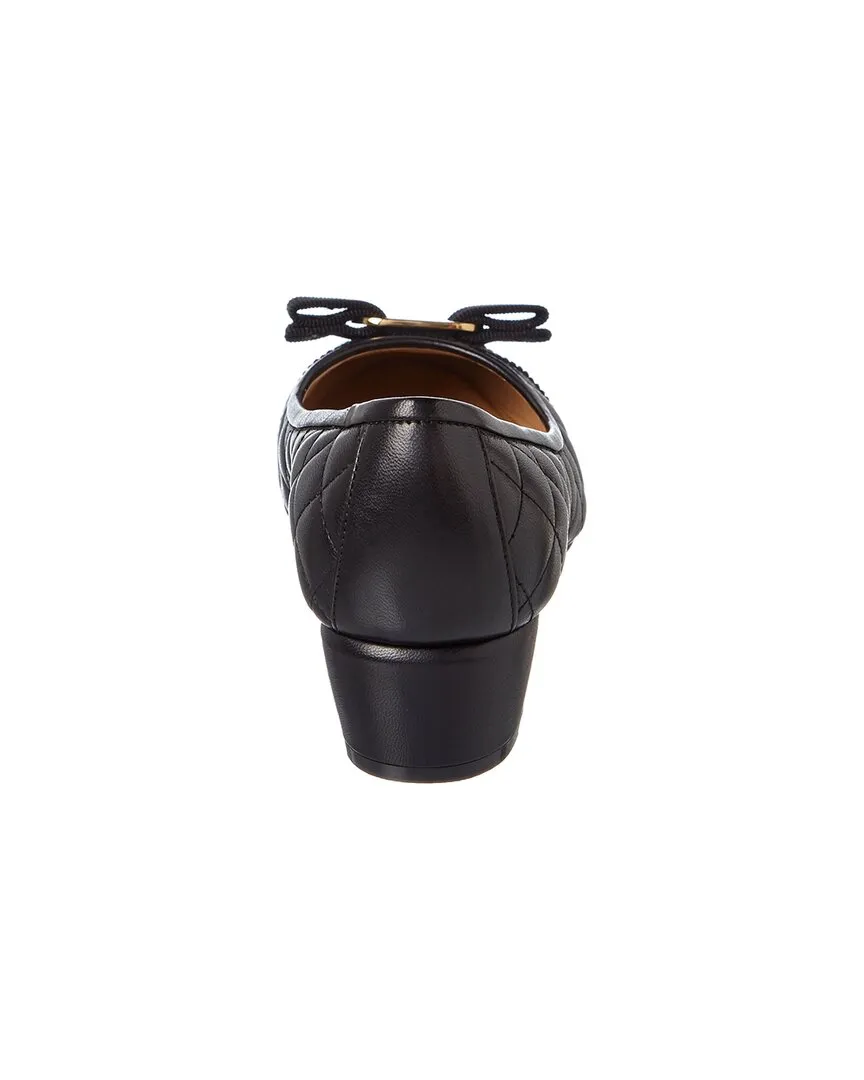 Ferragamo Vara Quilted Leather Pump