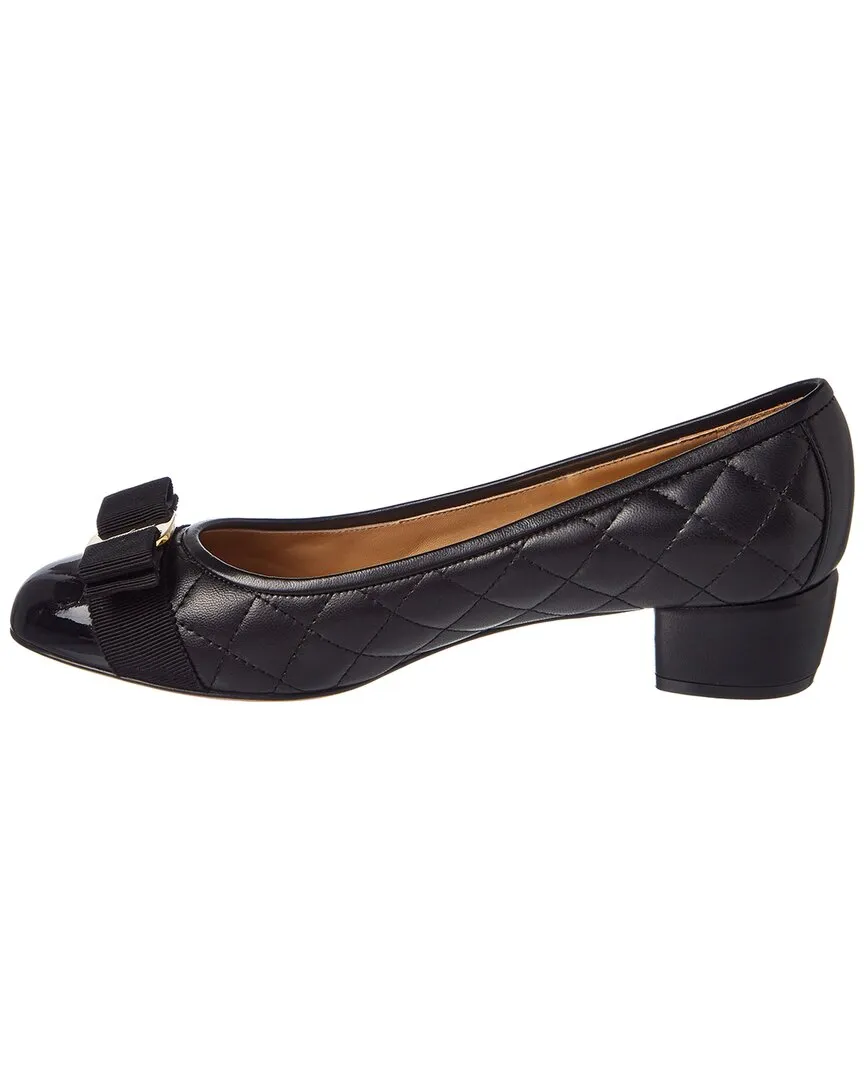 Ferragamo Vara Quilted Leather Pump