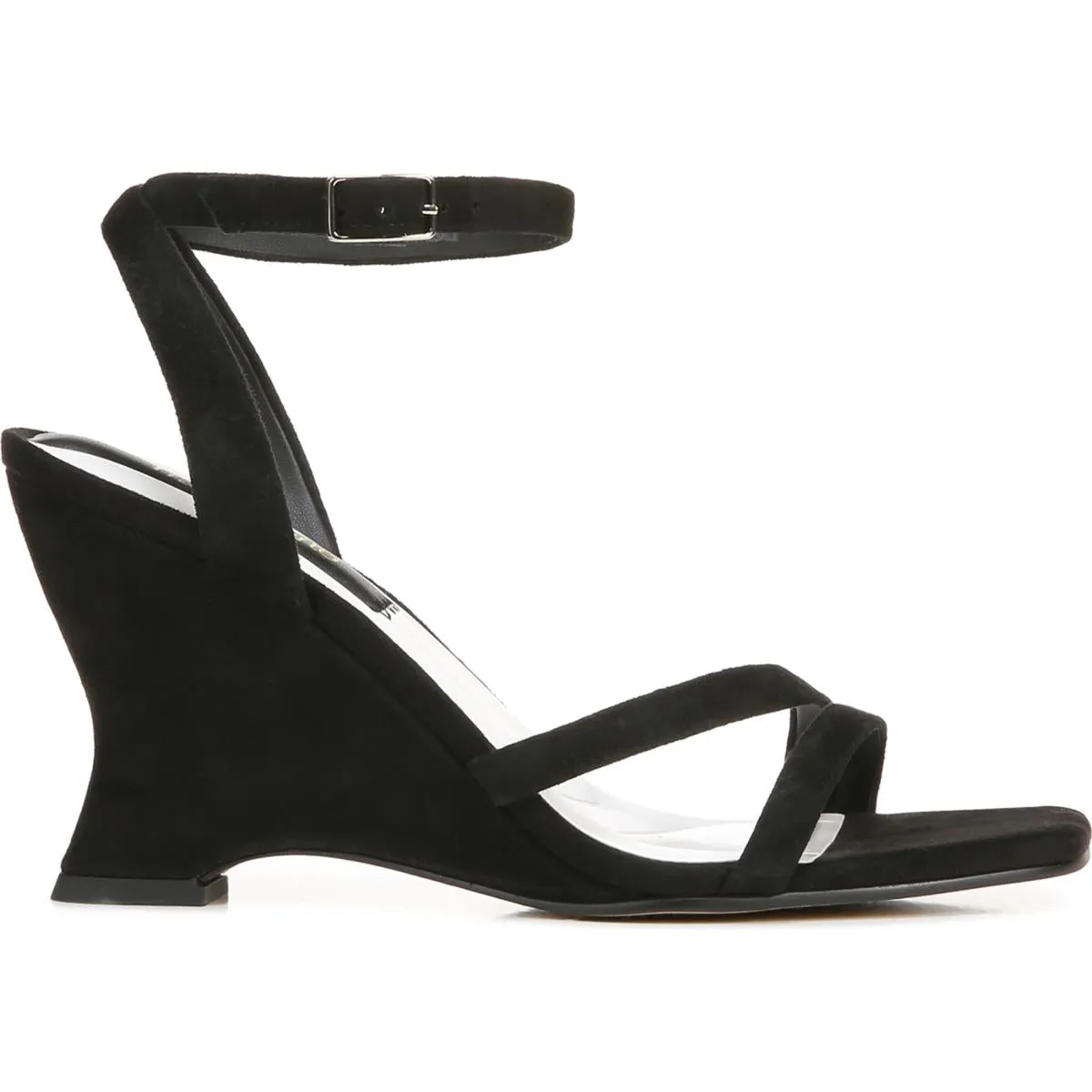 FRANCA Womens Open Toe Ankle Strap Wedge Heels